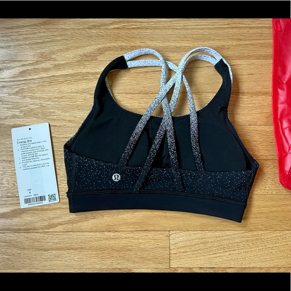 New Lululemon Energy Bra- rare speckled ombré - size 4 - Picture 8 of 10